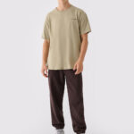 Men's oversize sweatpants - brown